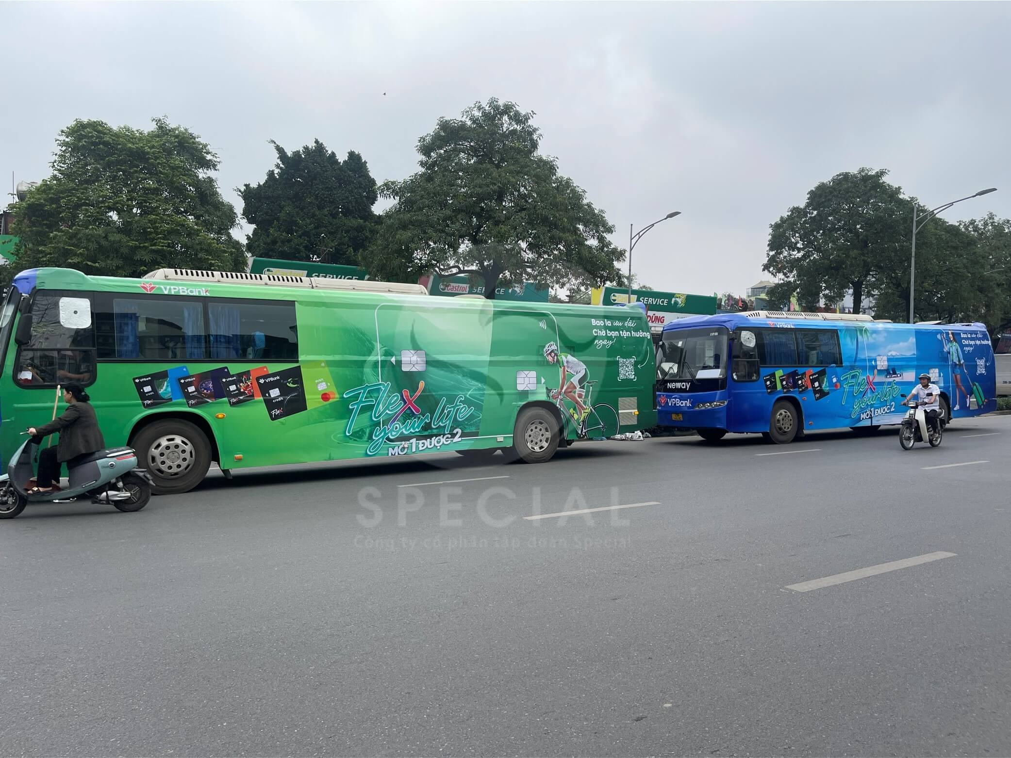 vpbank quang cao roadshow xe bus 2 tang 8